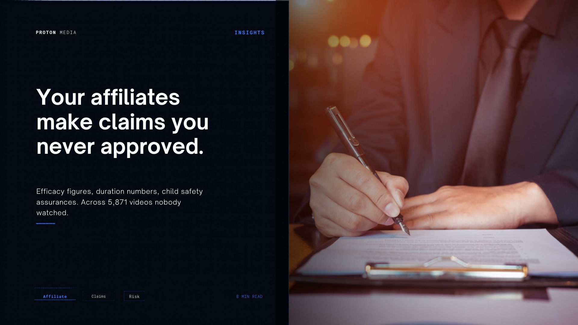 Your Affiliates Are Making Claims You Never Approved